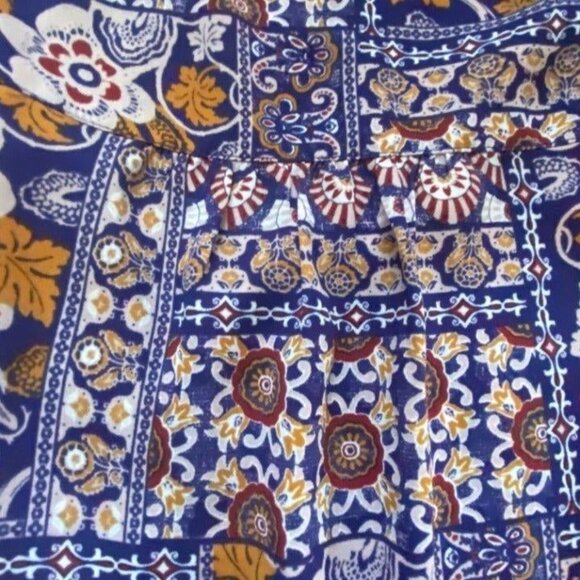 Collective Concepts Womens Front Tie Floral Blouse-Size Medium-GUC - Picture 7 of 8